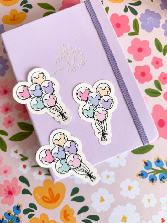Magical Balloons Clear Sticker