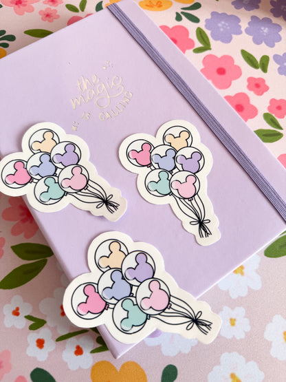 Magical Balloons Clear Sticker
