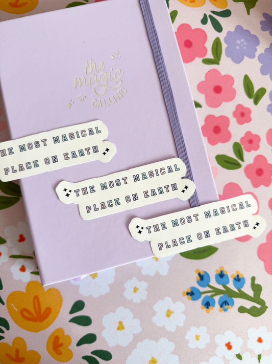 'The Most Magical Place on Earth' Clear Sticker