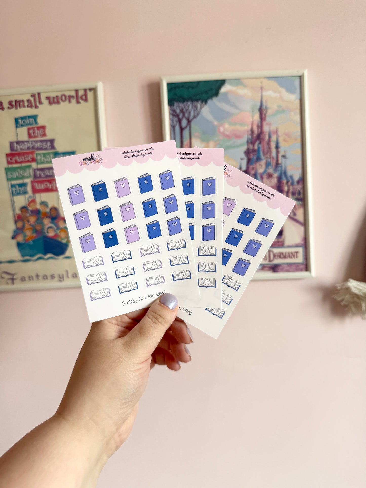 Fantasy 2.0 Book Icons Vinyl Sticker Sheet