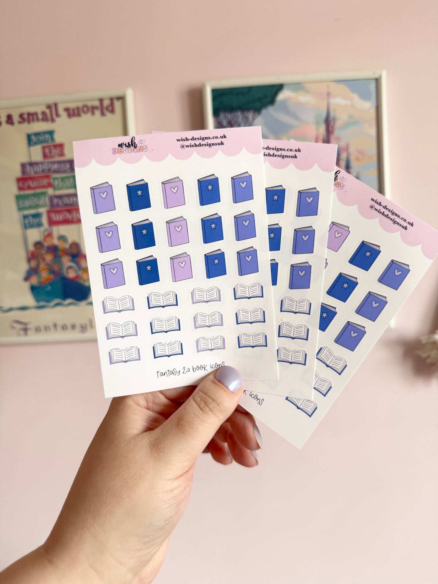 Fantasy 2.0 Book Icons Vinyl Sticker Sheet