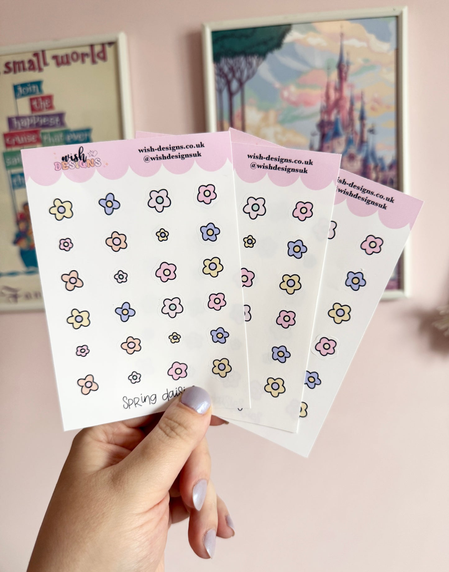 Spring Daisies Vinyl Sticker Sheet