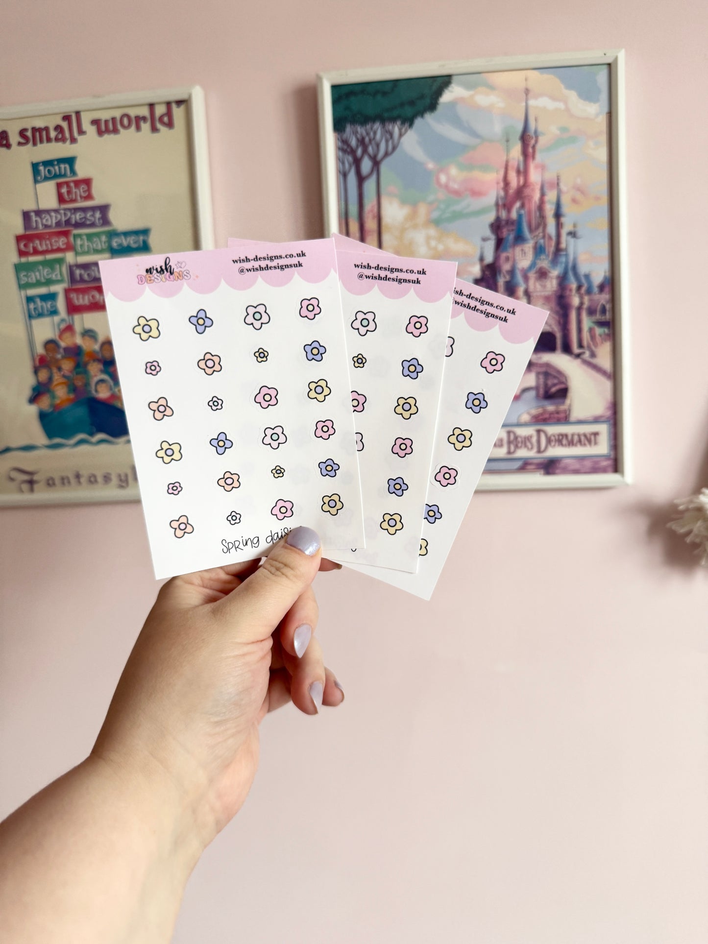 Spring Daisies Vinyl Sticker Sheet