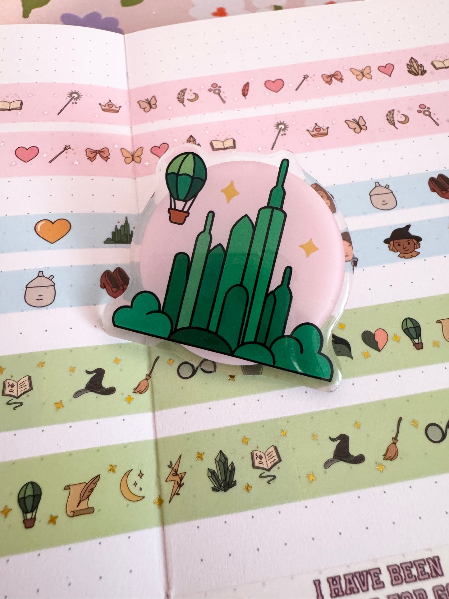 Emerald City Acrylic Pin