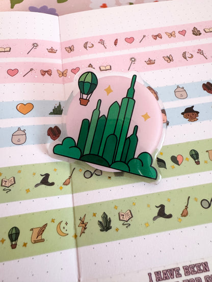 Emerald City Acrylic Pin