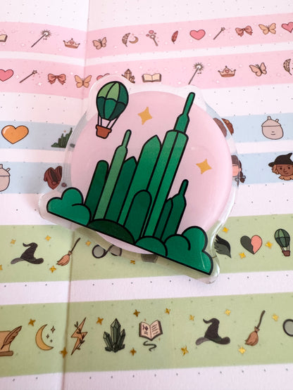 Emerald City Acrylic Pin