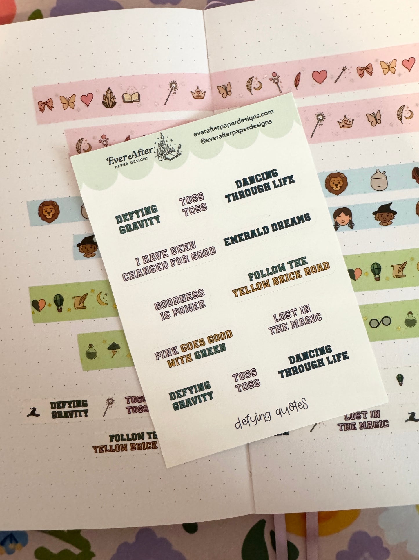 Defying Quotes Sticker Sheet