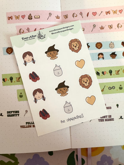 Oz Characters Sticker Sheet