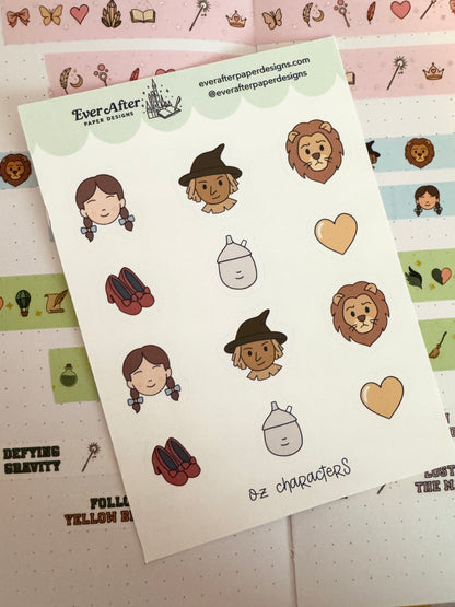 Oz Characters Sticker Sheet
