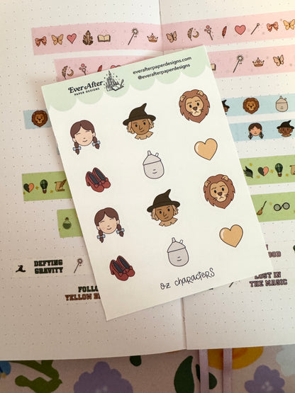 Oz Characters Sticker Sheet