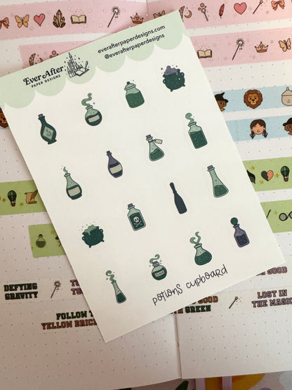 Potions Cupboard Sticker Sheet