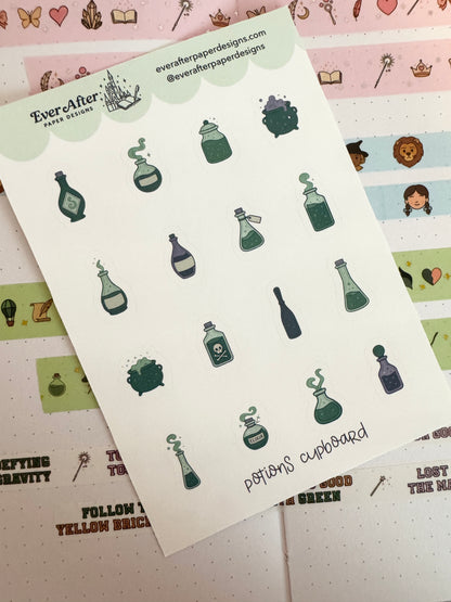 Potions Cupboard Sticker Sheet
