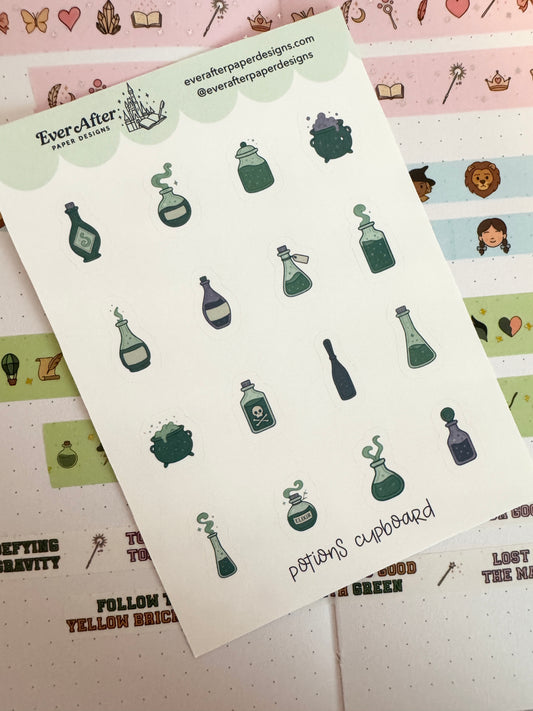 Potions Cupboard Sticker Sheet