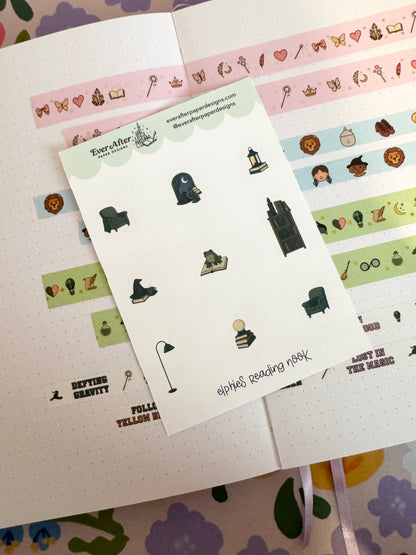 Elphie's Reading Nook Sticker Sheet