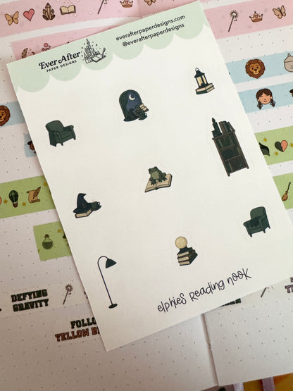 Elphie's Reading Nook Sticker Sheet