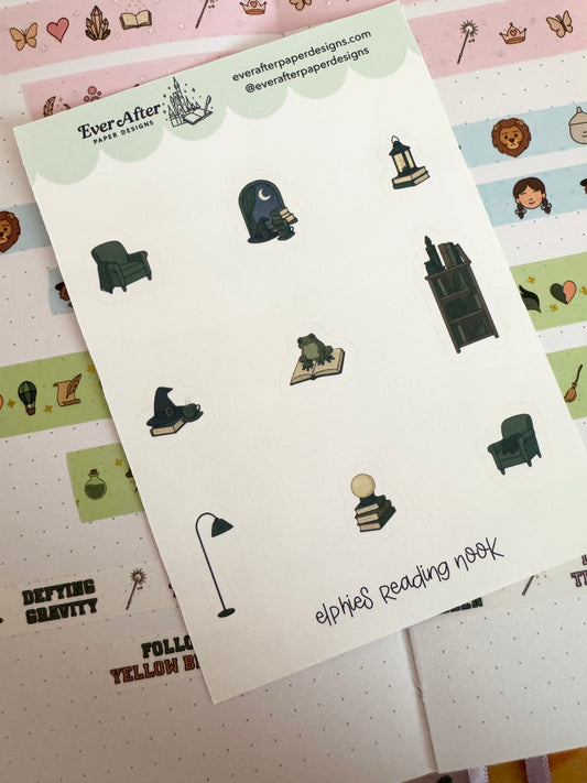 Elphie's Reading Nook Sticker Sheet
