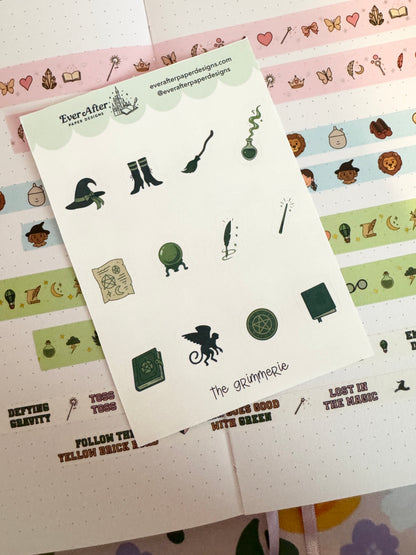 The Grimmerie Sticker Sheet