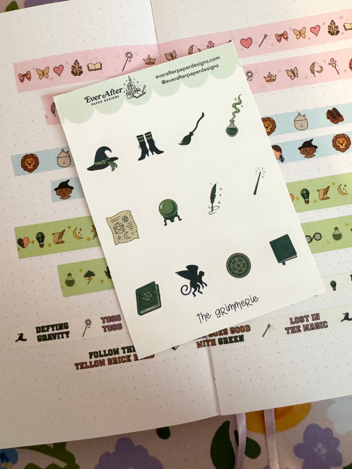 The Grimmerie Sticker Sheet
