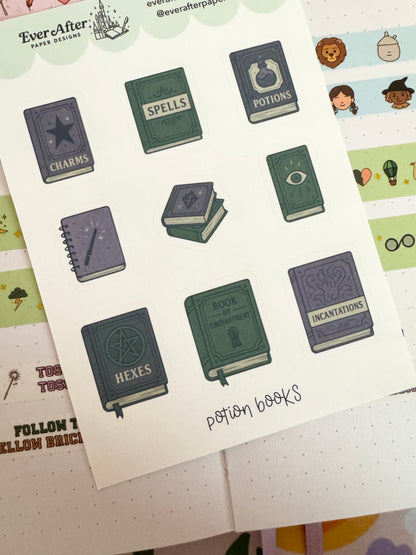 Potion Books Sticker Sheet