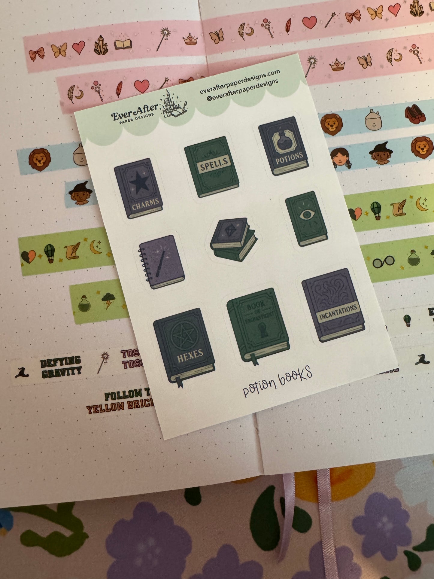 Potion Books Sticker Sheet