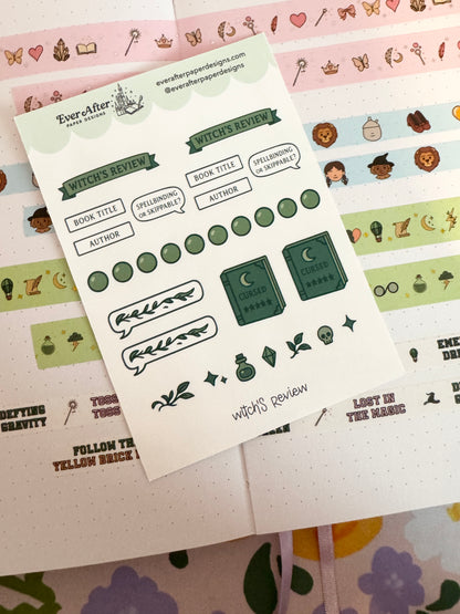 Witch's Review Sticker Sheet