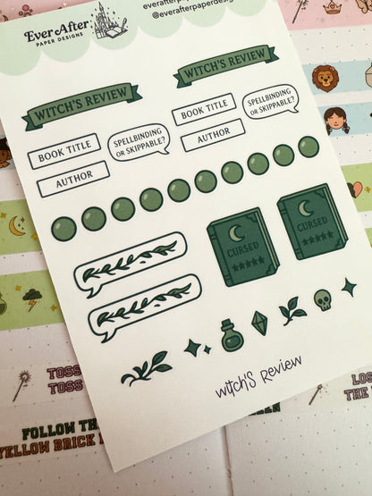 Witch's Review Sticker Sheet