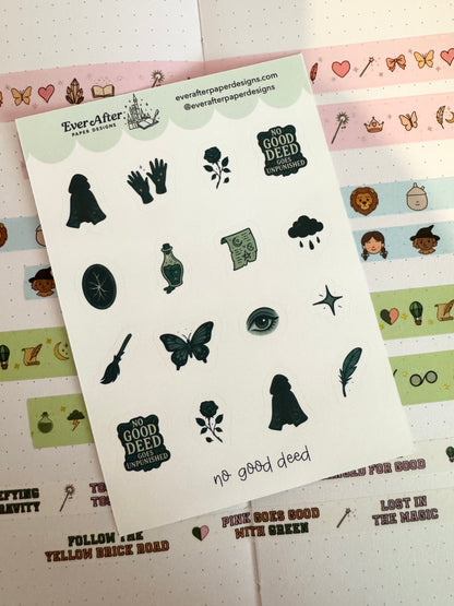 No Good Deed Sticker Sheet