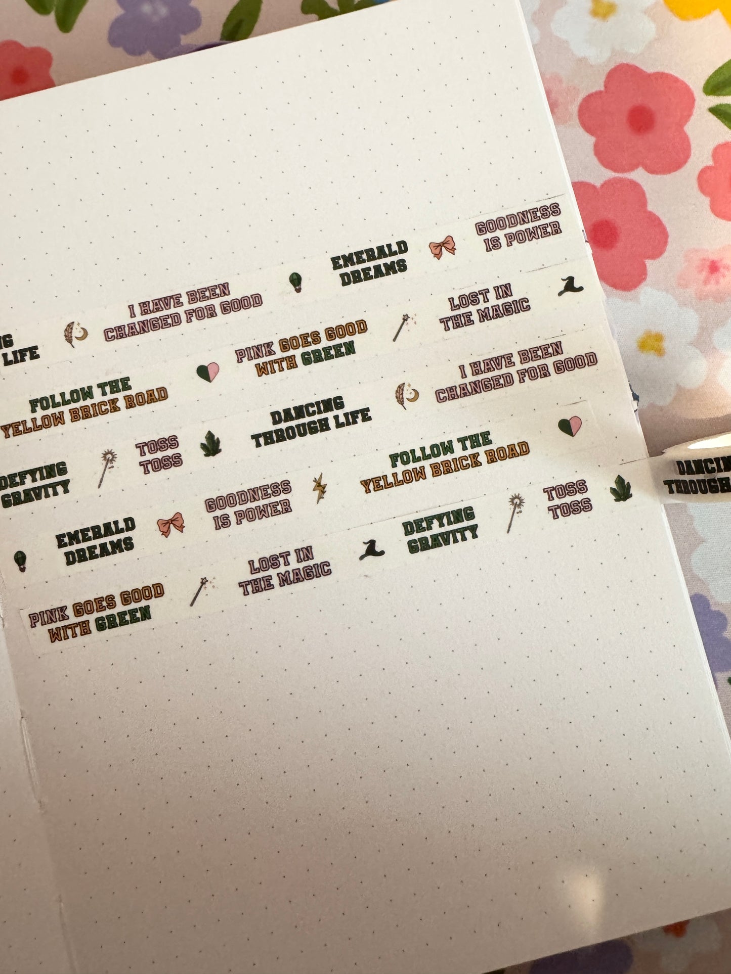 10mm Defying Quotes Washi Tape