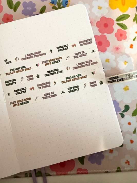 10mm Defying Quotes Washi Tape