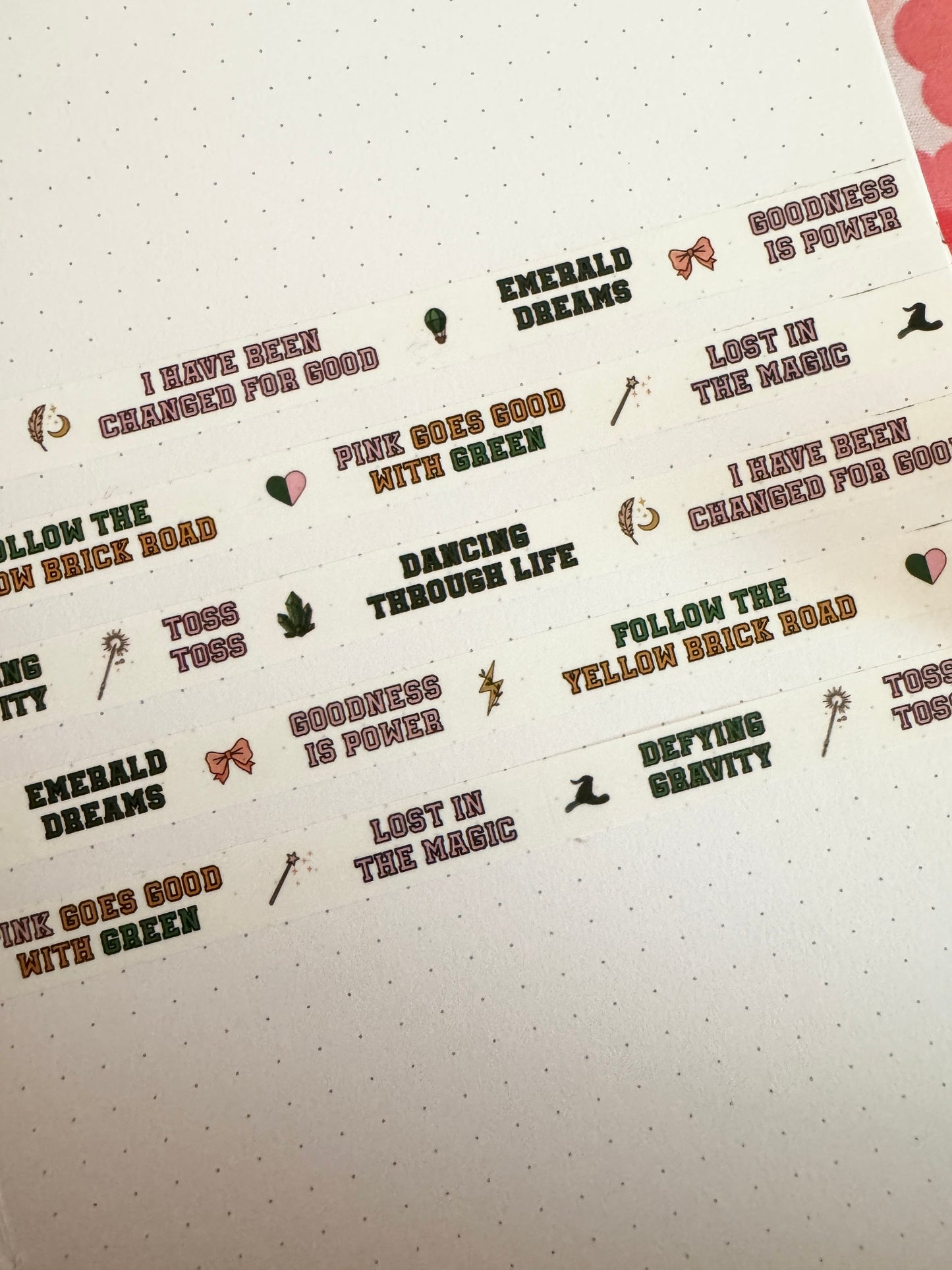 10mm Defying Quotes Washi Tape