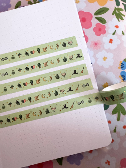15mm Green Witch Washi Tape