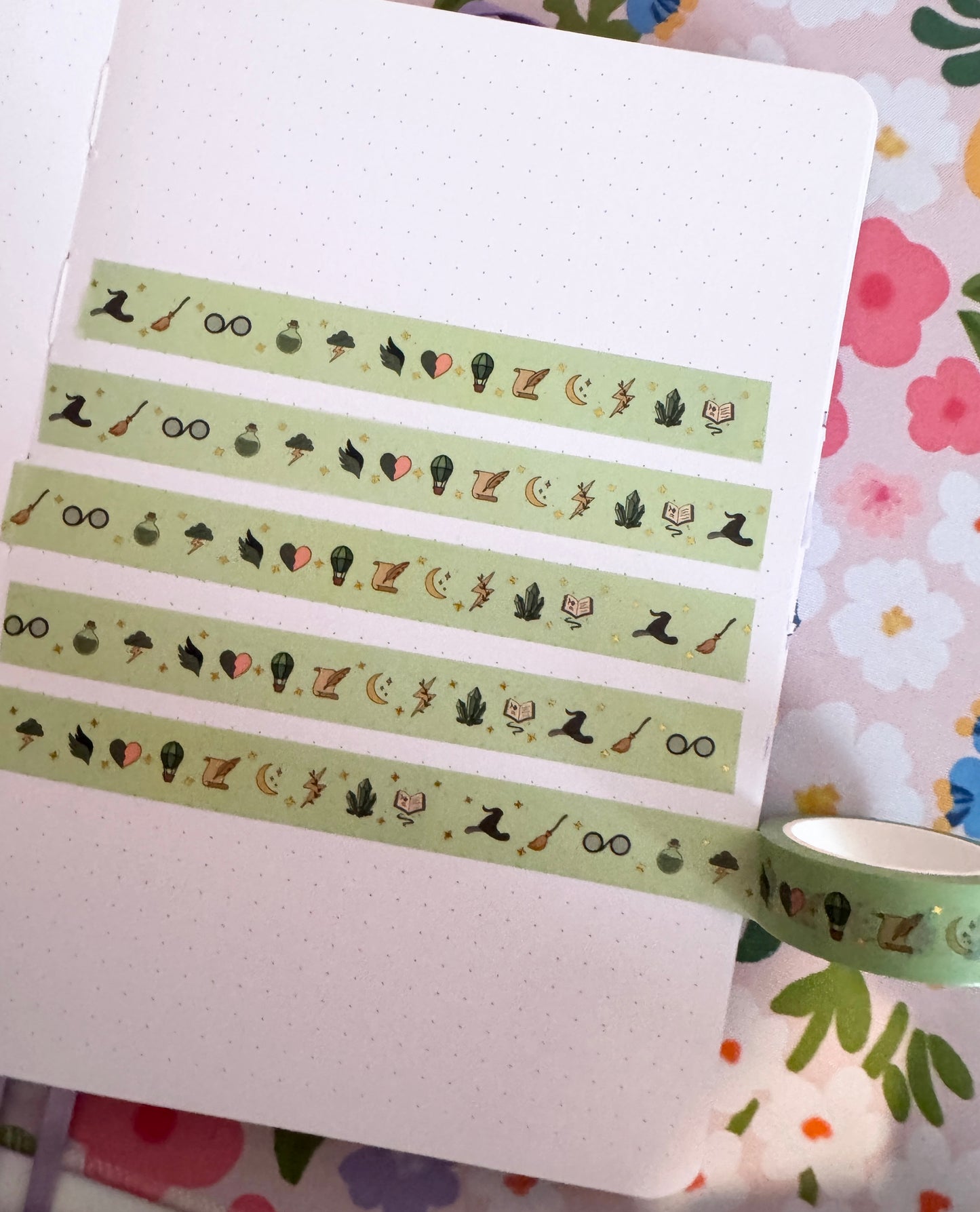 15mm Green Witch Washi Tape