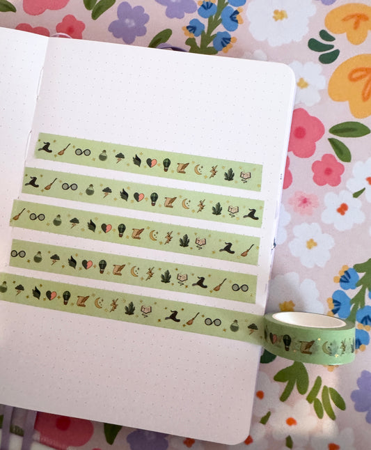 15mm Green Witch Washi Tape