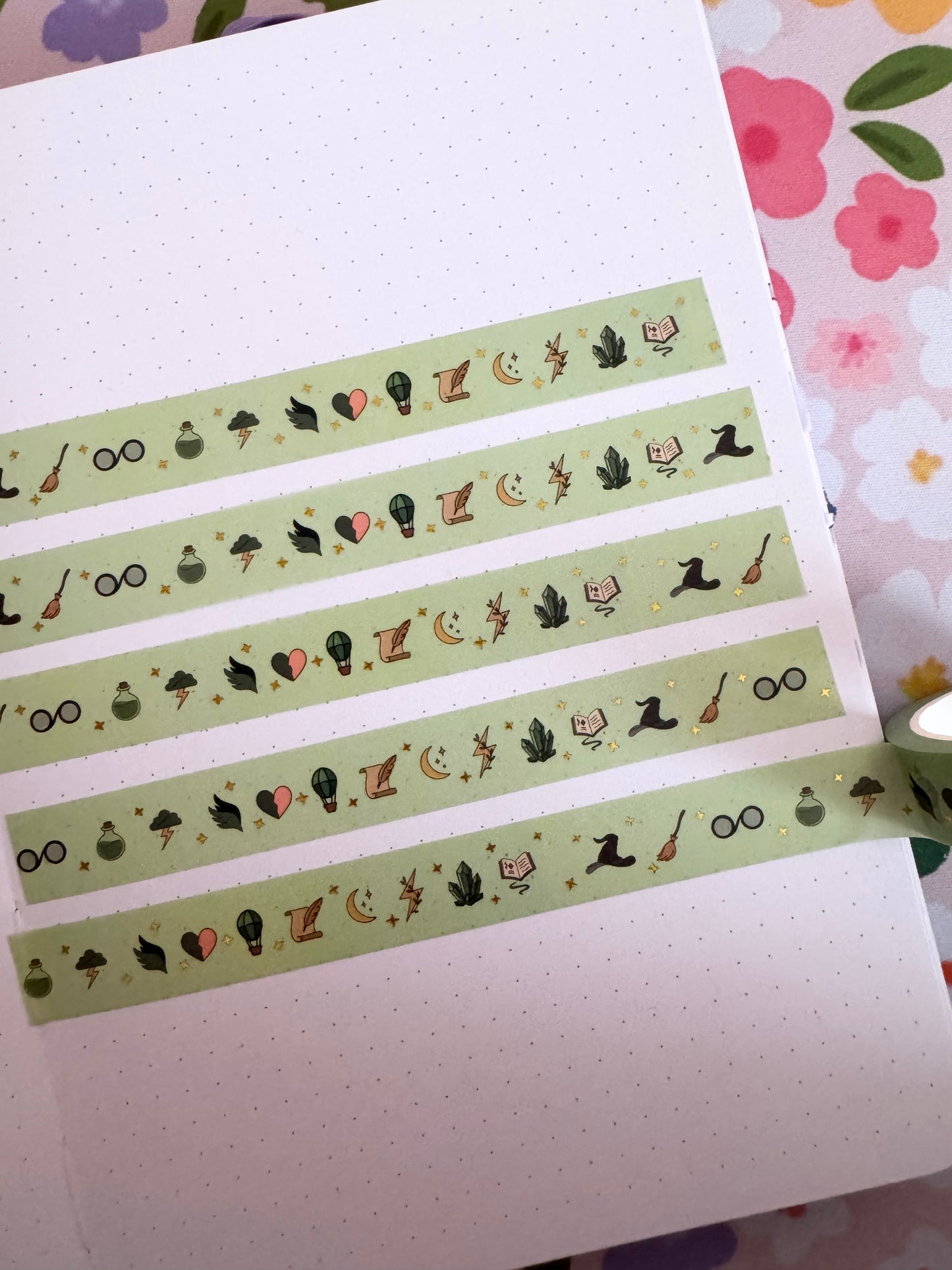 15mm Green Witch Washi Tape