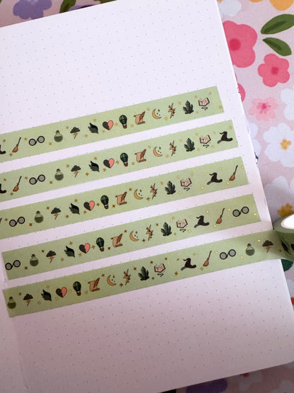 15mm Green Witch Washi Tape