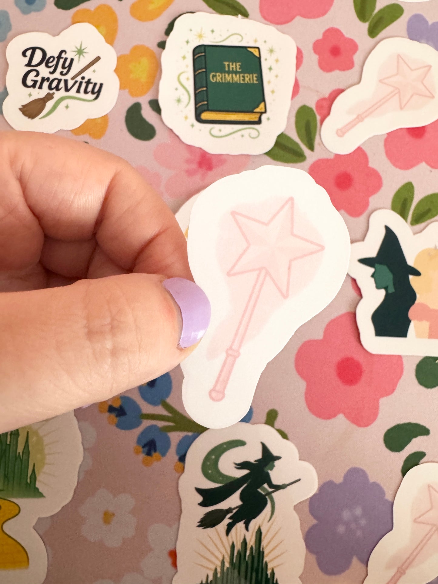 Good Witch Wand Clear Sticker