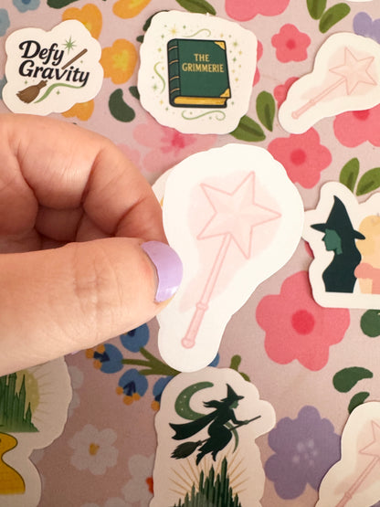 Good Witch Wand Clear Sticker