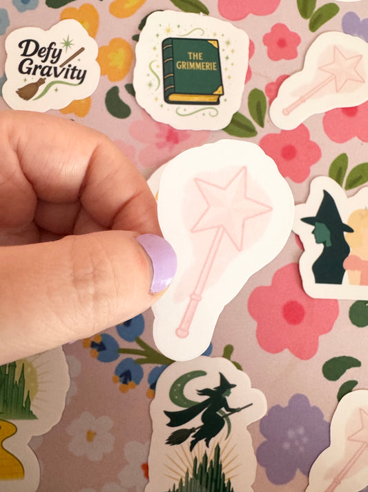 Good Witch Wand Clear Sticker