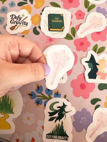 Good Witch Wand Clear Sticker