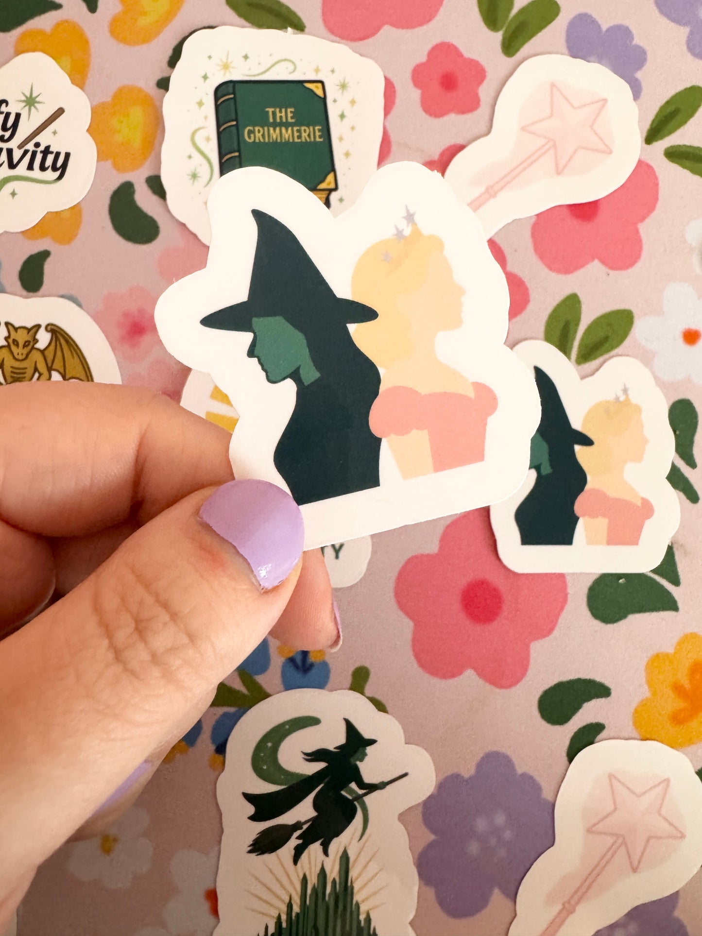 Wicked Besties Clear Sticker