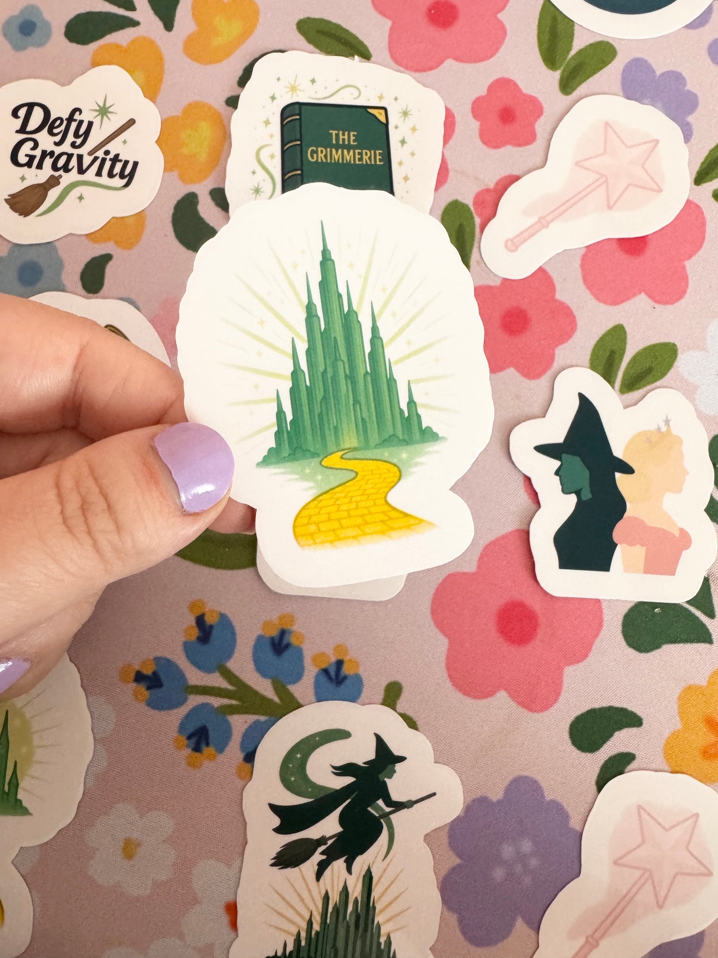 Yellow Brick Road Emerald City Clear Sticker