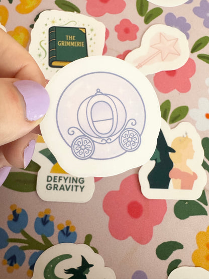 Bubble Carriage Clear Sticker