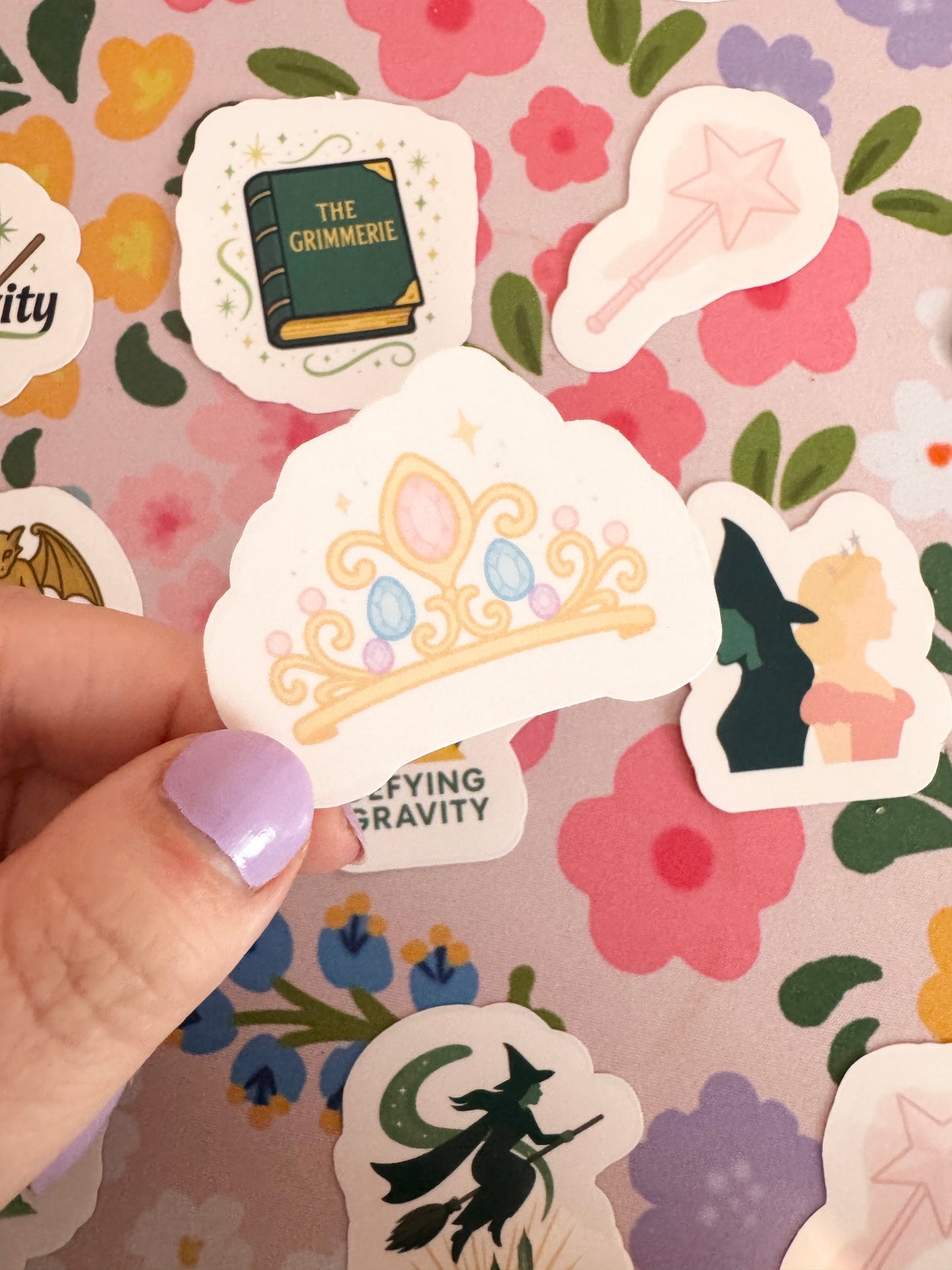 Good Witch Crown Clear Sticker