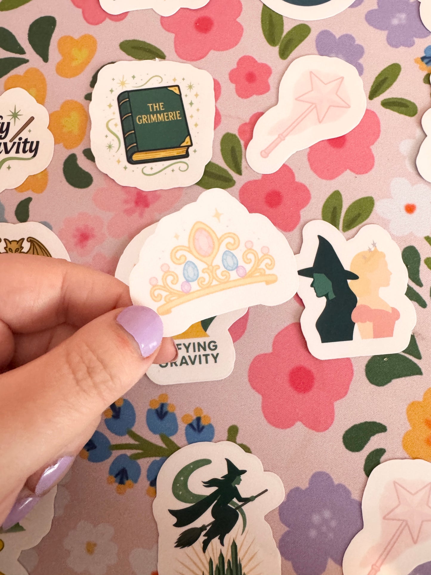 Good Witch Crown Clear Sticker