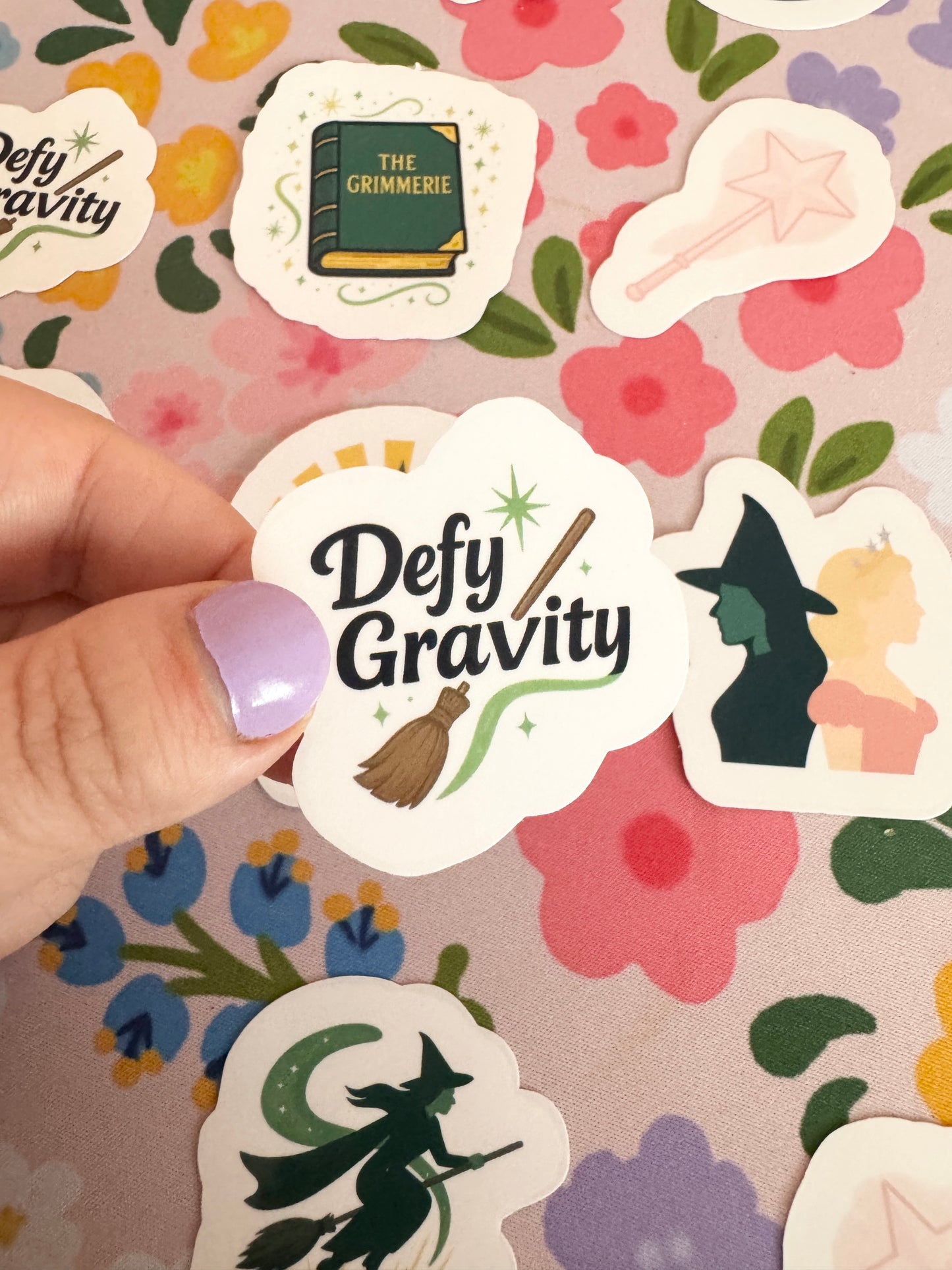 Defying Gravity Clear Sticker