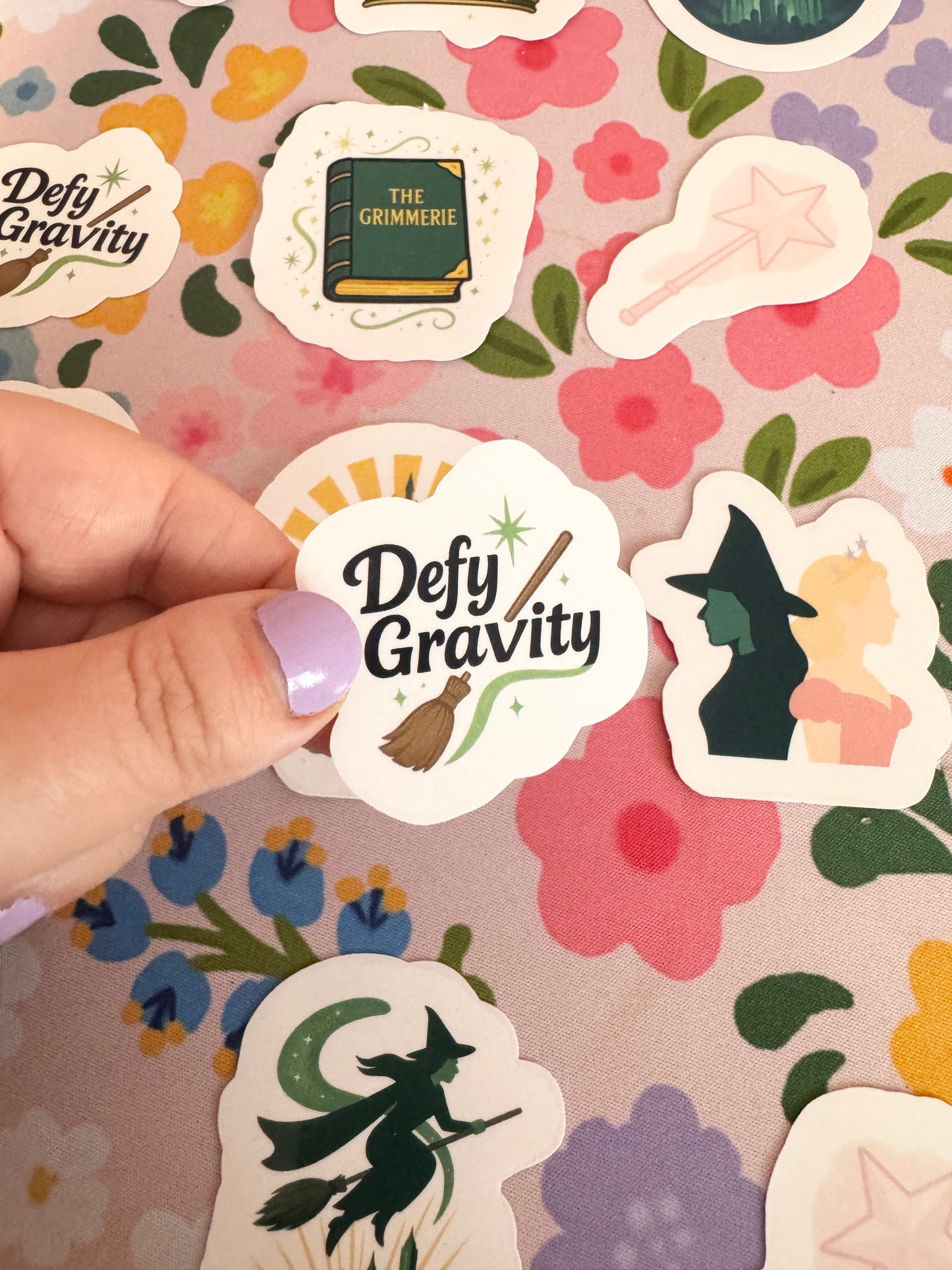 Defying Gravity Clear Sticker