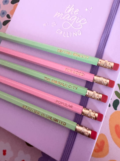 Emerald City Pencils Set of 5 - Choose Your Foil