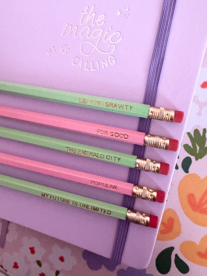 Emerald City Pencils Set of 5 - Choose Your Foil