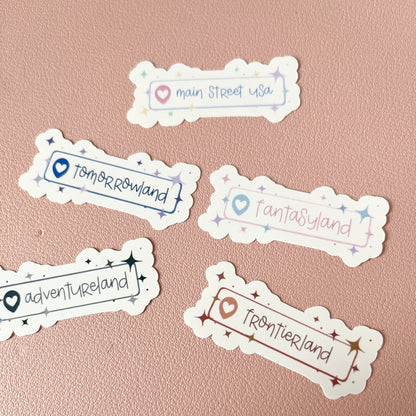 Fantasy Lands Mini Vinyl Sticker Pack