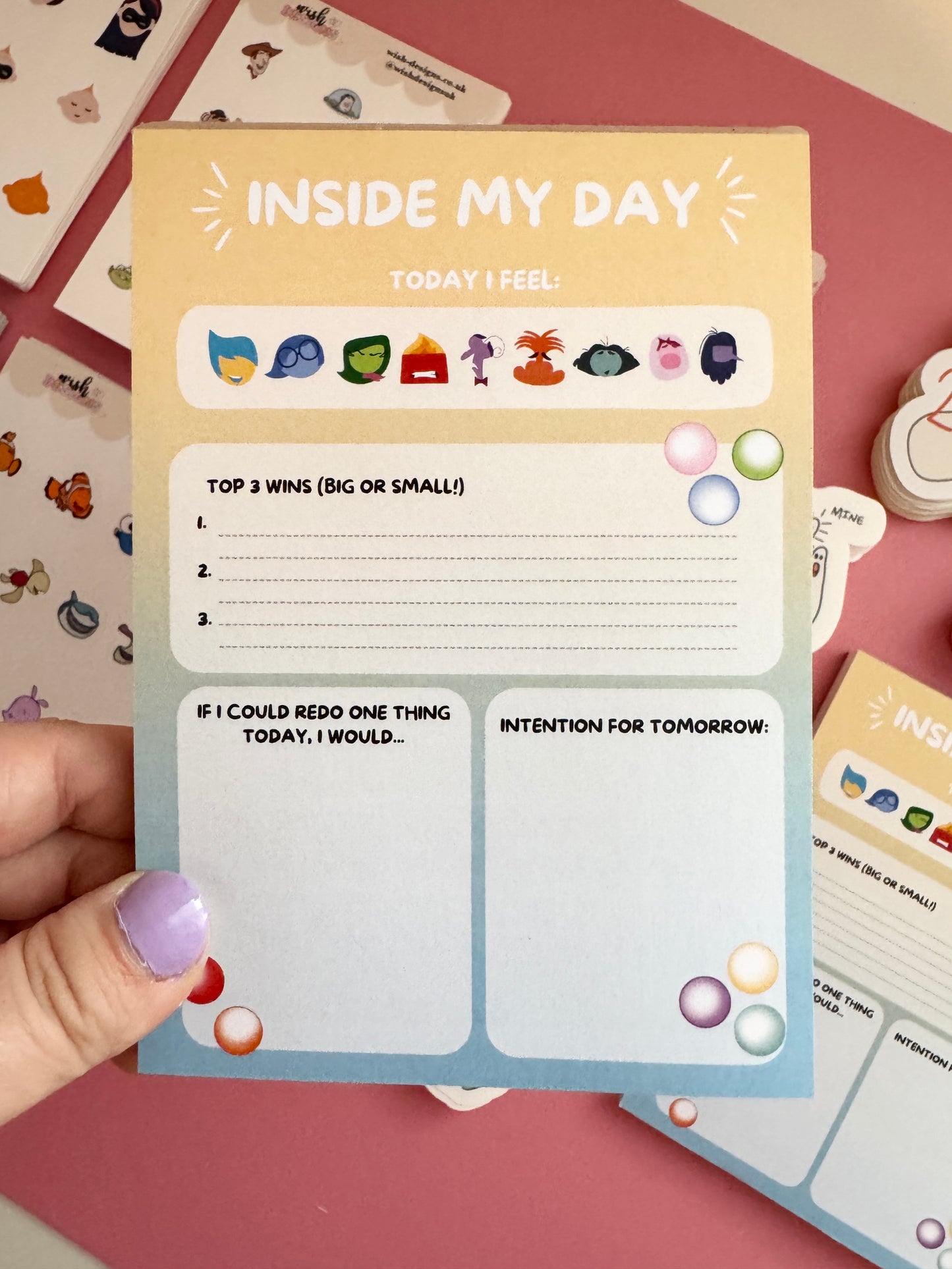 A6 Inside My Day Inside Out Notepad